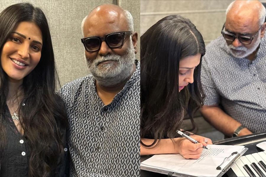 Shruti Hassan with MM Keeravaani