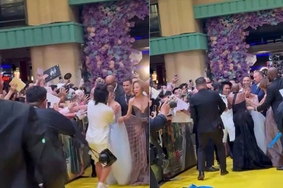 Ariana Grande Accosted by Serial Red Carpet Crasher ‘Pyjama Man’ at Wicked