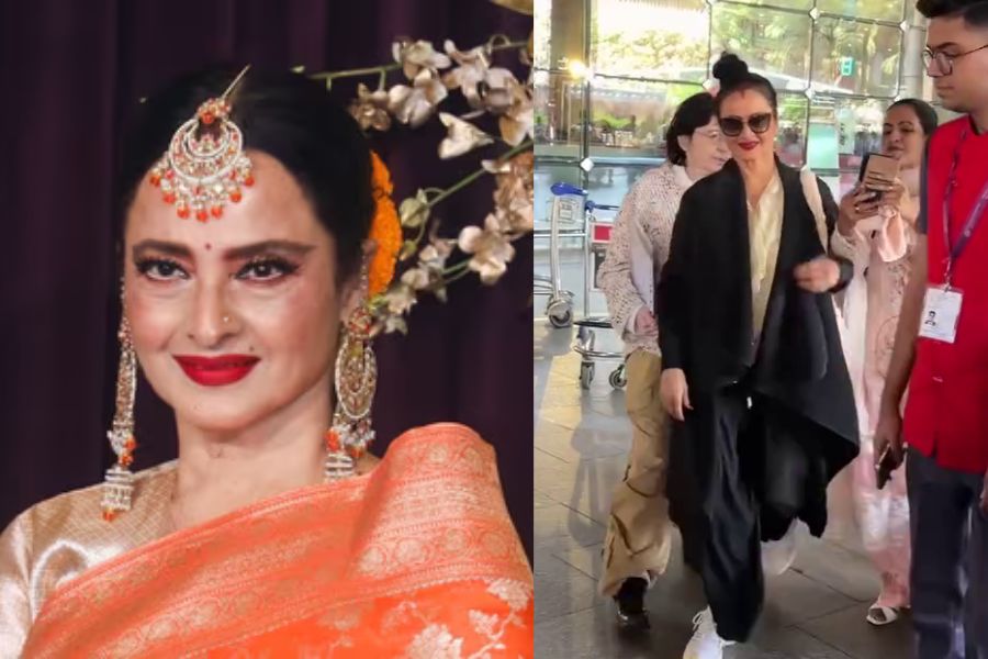 Rekha’s Airport Encounter Sparks Debate