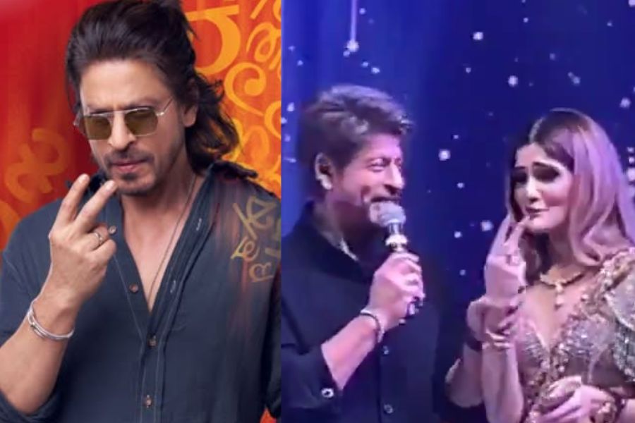 Viral Video Shows Shah Rukh Khan Dodging Vimal Tagline Request at Delhi Wedding