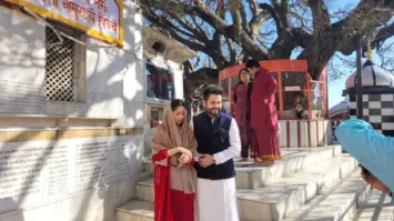 Aditya Dhar & Yami Gautam in Himachal as the Director Offers Prayers at Shri Naina Devi Temple