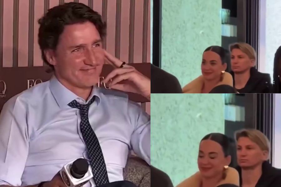 Katy Perry and Justin Trudeau Silence Breakup Buzz With Loved-Up Davos Appearance