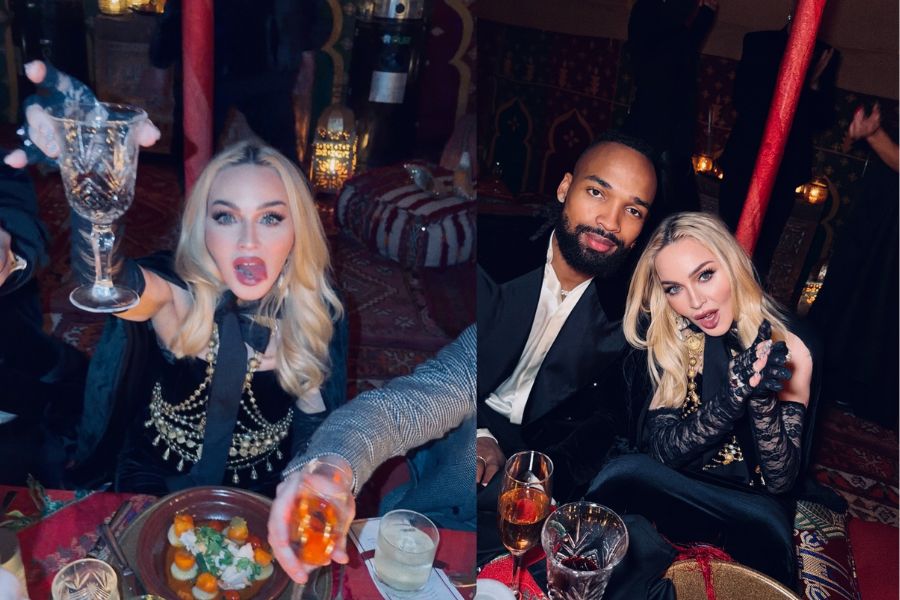 Madonna Rings In 2026 With Boyfriend Akeem Morris and Five Kids During Glam Morocco Night Out