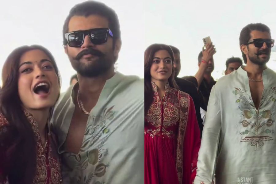 Vijay Deverakonda and Rashmika Mandanna Glow in First Appearance After Fairytale Wedding