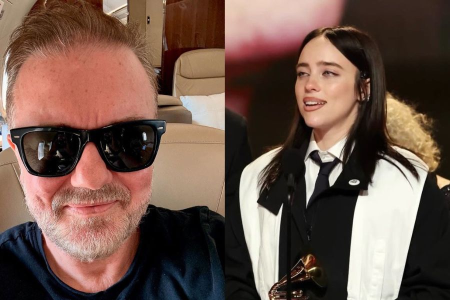 Ricky Gervais Mocks Political Grammy Speeches
