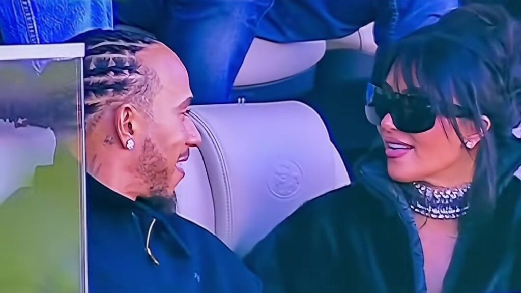 Kim Kardashian & Lewis Hamilton Fuel Romance Buzz at Super Bowl LX