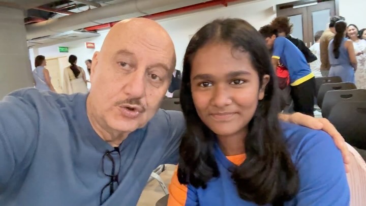 Anupam Kher Gets Emotional Attending Satish Kaushik’s Daughter’s School Play