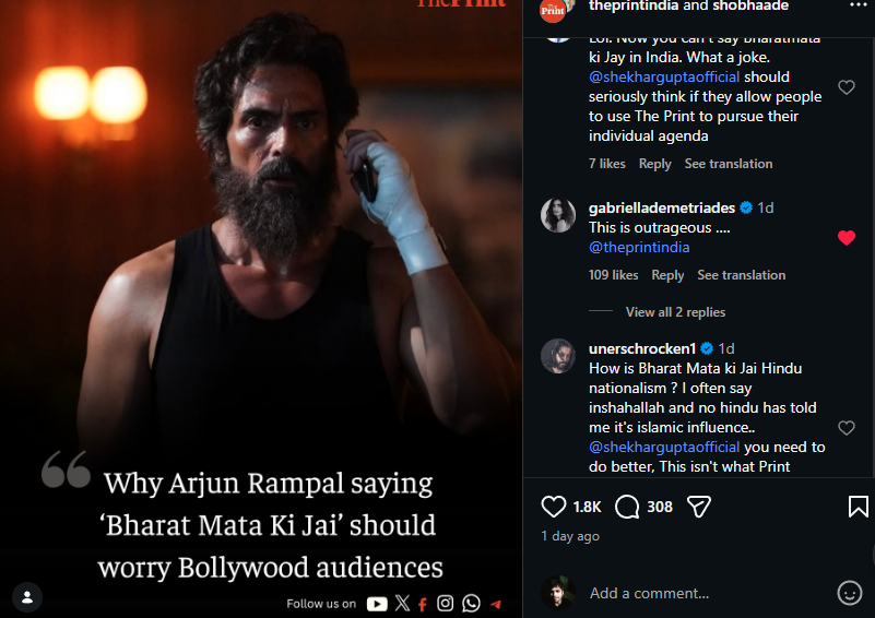 Arjun Rampal’s ‘Bharat Mata Ki Jai’ Moment Sparks Debate