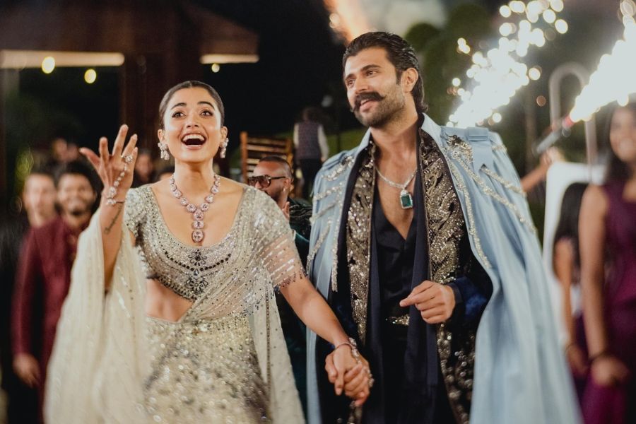 Rashmika Mandanna & Vijay Deverakonda’s Sangeet Night Was Pure Fairytale Magic