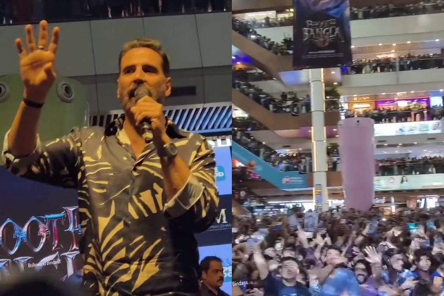Akshay Kumar Left Stunned as Massive Crowd Floods Noida Mall During Bhooth Bangla Promotions
