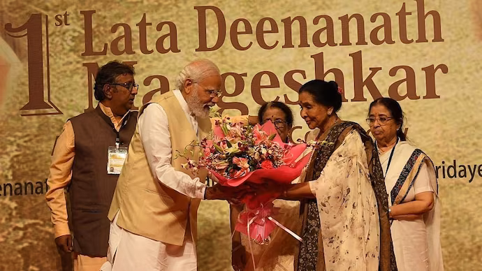 PM Narendra Modi Pays Tribute To Asha Bhosle, Calls Her Voice “Timeless”