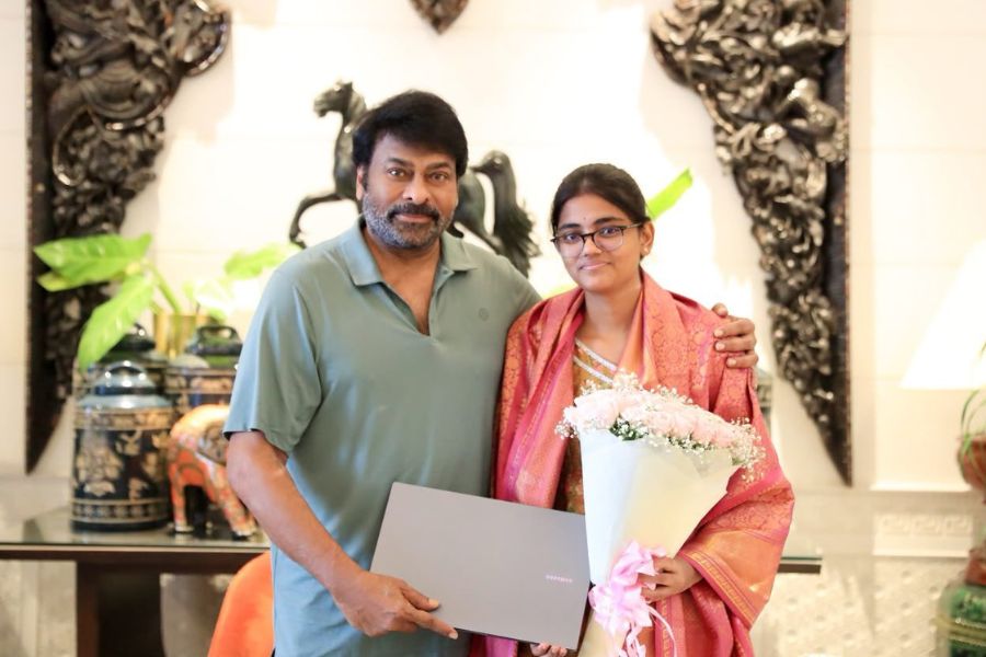 Chiranjeevi Meets TG EAPCET Topper After Father’s Promise Finally Comes True